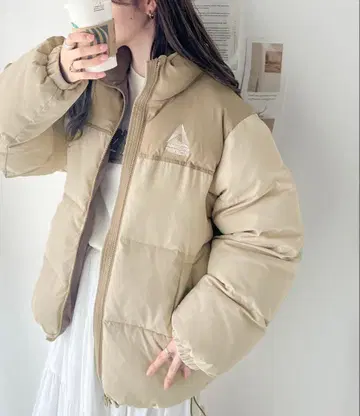 [ classicalelf ] 충전솜 페이크 다운 오버 사이즈 자켓