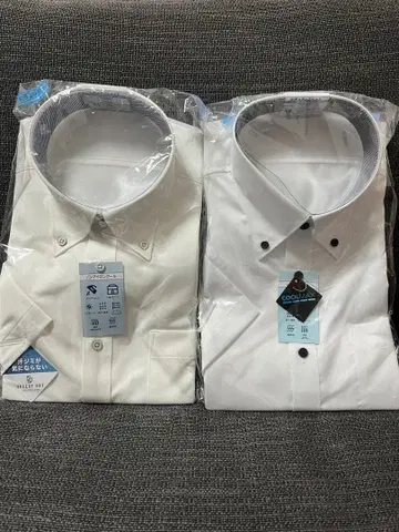 AOKI LES MUES 화이트 와이셔츠 2장 세트 LL