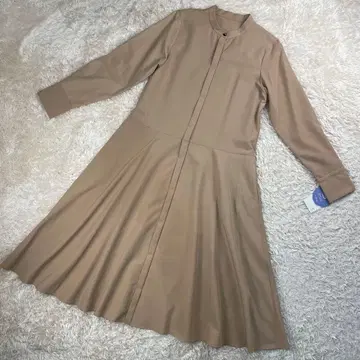 택 포함 새상품 SHIPS any 워셔블 헴 플레어 셔츠 원피스