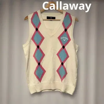캘러웨이 다이아몬드 패턴 베스트 L 사이즈 새상품급