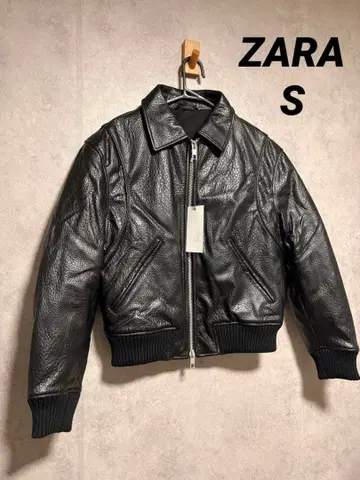 ZARA 자라 인조 가죽 퍼프 자켓 S