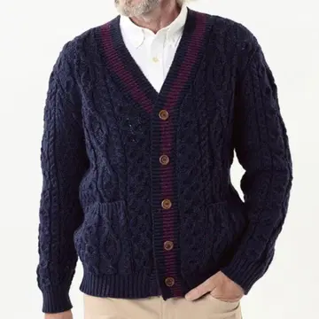 GLEN LOCH [ 글렌 로치 ] 영국제 케이블 짜임 니트 가디건