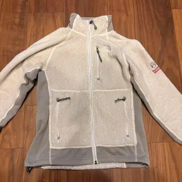 THE NORTH FACE 플리스 자켓 화이트/그레이