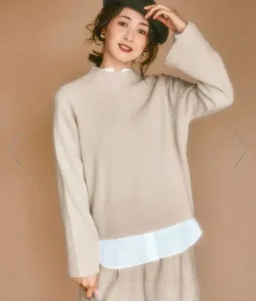 23구 [세탁 가능] 라메 울 하이넥 니트 38