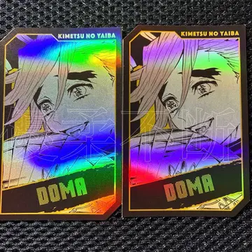 귀멸의 칼날 도우마 점프샵 캐릭터 홀로 카드 컬렉션