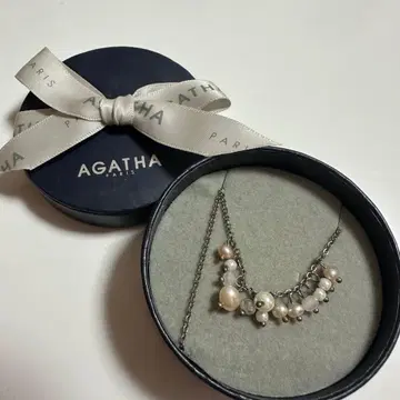AGATHA PARIS 아가타 펄 목걸이 박스 포함