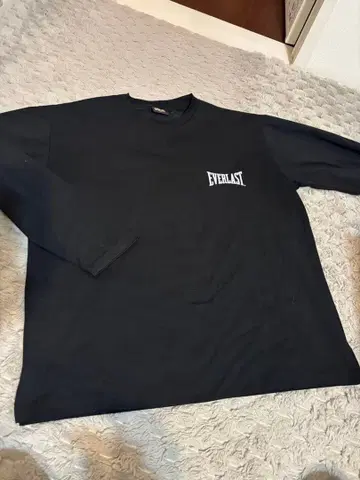 EVERLAST 에버라스트 가슴 로고 롱T셔츠 블랙 L 사이즈