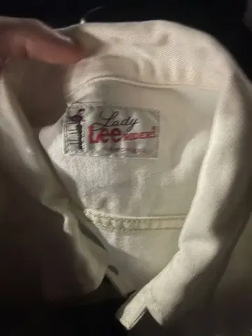 Lee 화이트 데님 자켓 M 사이즈 새상품급 짧은 기장