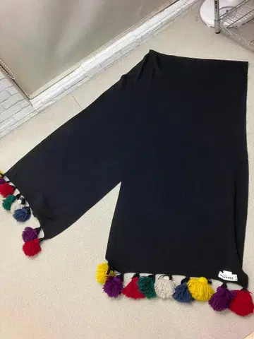 (K12064) 소니아 리키엘 대형 스톨 머플러 숄 태슬