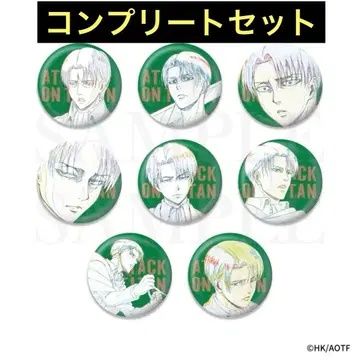 진격의 거인 WIT STUDIO 리바이 캔뱃지 8종 컴플리트 세트