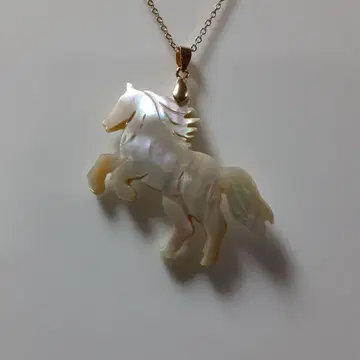 야광 조개 [ 말 ] 펜던트.