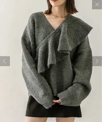 mystic 멀티 컬러 니트 그레이