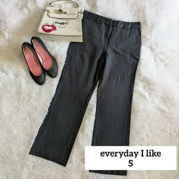 새상품급 everyday I like 플레어 팬츠 블랙 S