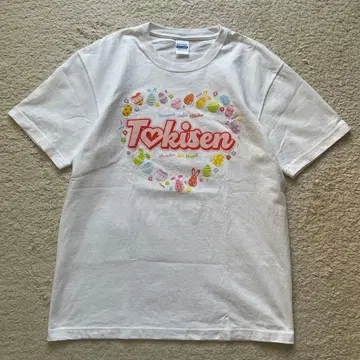 초도키메키 센덴부 아이돌 굿즈 T셔츠 상자 최애 화이트 L 사이즈