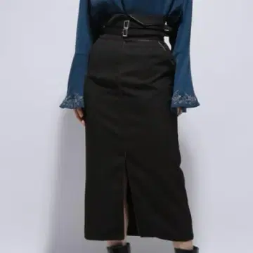 HARE W 벨트 내로우 스커트