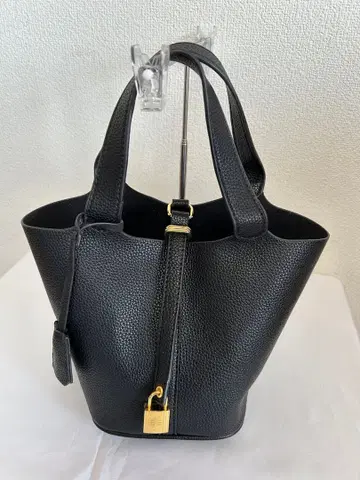 블랙 가죽 큐브백 덤 포함