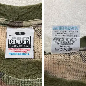 PRO CLUB HEAVY WEIGHT 써멀 카모플라쥬 와플