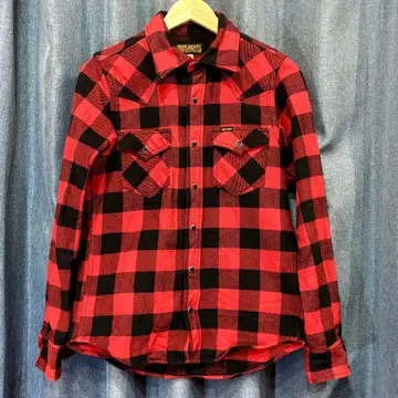 아이언 하트 헤비 플란넬 셔츠 버팔로 블록 체크