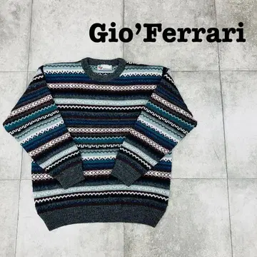 [ 컨디션 최상 ] Gio 페라리 이탈리아제 크루넥 니트 빈티지