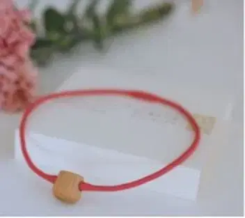 벚꽃 나무로 만든 아로마 우드 목걸이 로즈 핑크 미개봉 새상품