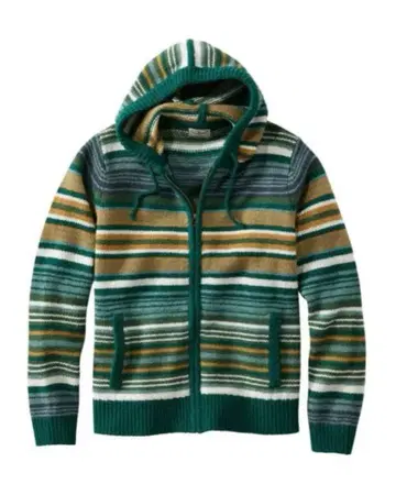 L.L.Bean 클래식 러그 울 스웨터, 지퍼 후디 새상품