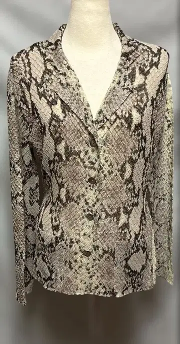 YOSHIKI HISHINUMA 자켓 주름 가공 뱀 무늬