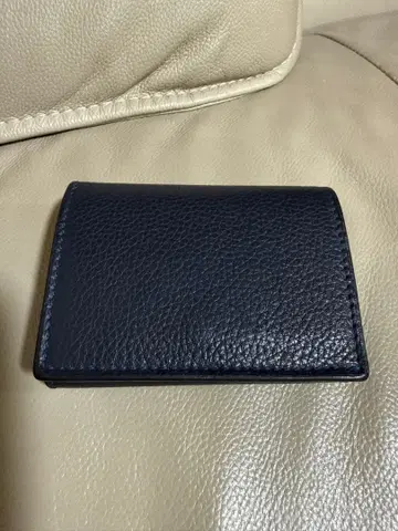 CISEI 가죽 지갑 P1030 LD NAVY 주름 가죽 3단 접이