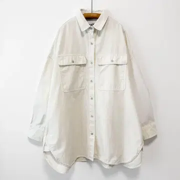 새상품급 human woman 헬시 데님 오버 셔츠 빅 실루엣