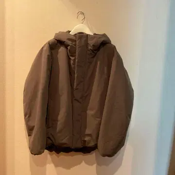 [ 클리닝 완료 ] 무인양품 세탁 가능한 충전솜 후드 자켓 카키 XL