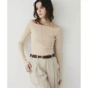 윔 가젯 [ THE PAUSE ] 오프숄더 니트 풀오버