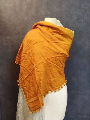 Me quittez pas 누키테파 울 100% 스톨 초목 염색