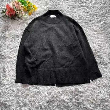 오파크 클립 미들 게이지 하이넥 니트 [ M ] 블랙 코필