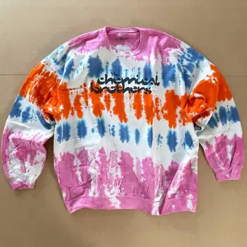 케미컬 브라더스 맨투맨 XXL 트레이닝복 타이다이 염색 공식