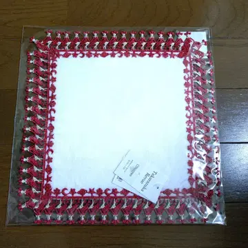 치카자와 레이스 타카라즈카 라인 댄스 화이트 손수건 미개봉 새상품