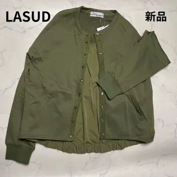 LASUD 새상품 올리브 그린 가디건 YAMADAYA 야마다야 카키