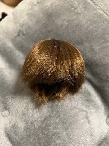 인형 가발 8~9인치 브라운 숏