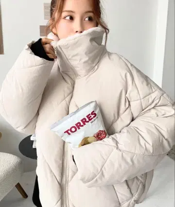 칼라 퍼 매트 폴리에스테르 다이아 퀼트 에코 다운 블루종