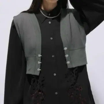 HARE 메탈 버튼 V 숏 베스트