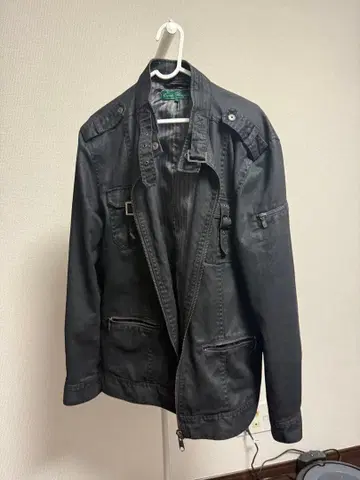 Clyde Daniel 블랙 밀리터리 자켓