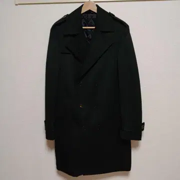 District United Arrows 블랙 체스터 코트