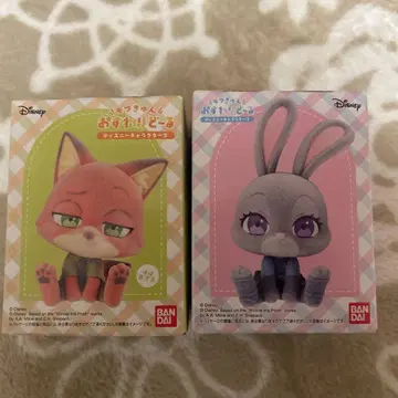 주토피아 2 앉아 인형 닉 주디 디즈니 캐릭터