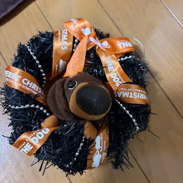 [인기] THE DOG 강아지 봉제 인형 크리스마스 리스