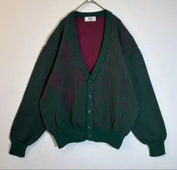 먼싱웨어 올 패턴 울 가디건