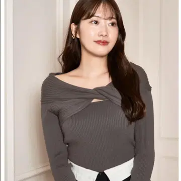 시착만 한 상품 Herlipto 리브 니트탑 M