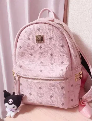 mcm 핑크 백팩