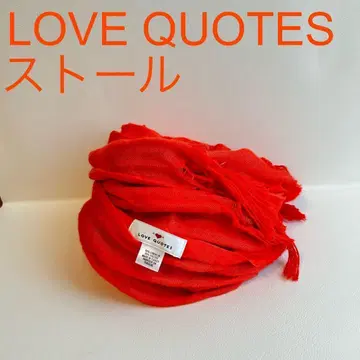 대특가 LOVE QUOTES 러브쿼츠 스톨 오렌지 린넨