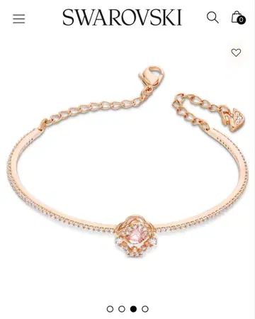 Swarovski 로즈 골드 팔찌