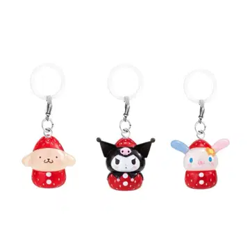 산리오 딸기 메지루시 액세서리 3개 세트