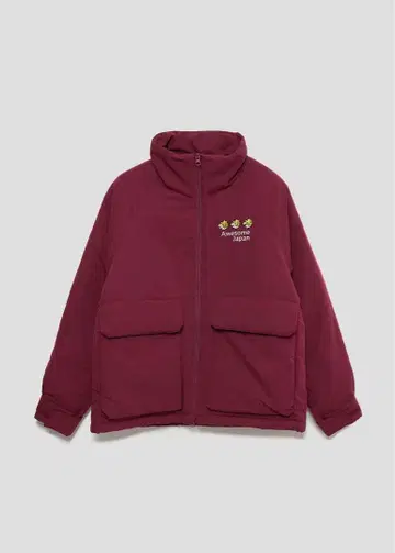 그라니프 오썸 타이거 스탠딩 패디드 블루종 코트