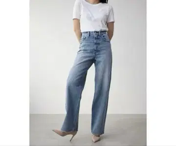 AZUL DENIM/하이웨스트 와이드 데님